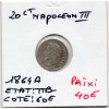 20 centimes Napoléon III tête laurée 1864 A Paris TTB-