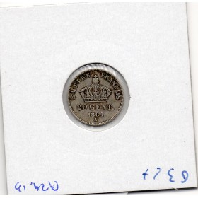 20 centimes Napoléon III tête laurée 1864 A Paris TB+