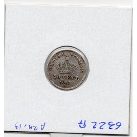 20 centimes Napoléon III tête laurée 1867 A Paris TTB