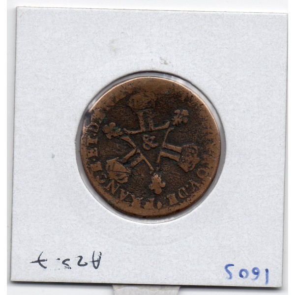 6 denier Dardenne 1711 & Aix Louis XIV TB-