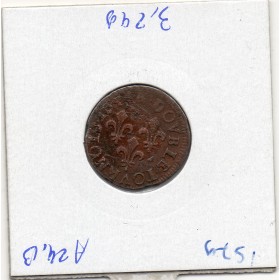 Double Tounois 1643 sans différent LVD TTB Louis XIII