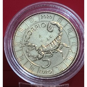 Pièce 5 euros Saint-Marin 2020 Scorpion