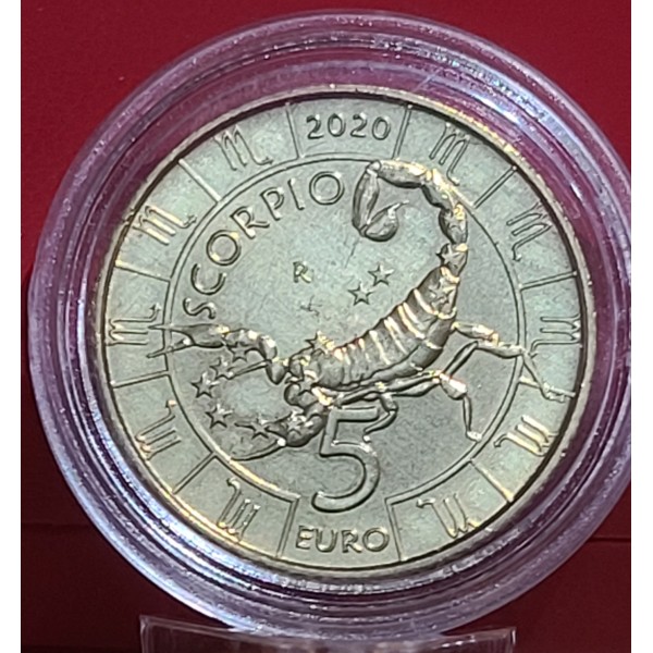 Pièce 5 euros Saint-Marin 2020 Scorpion