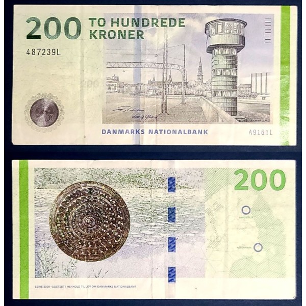 Danemark P.67f, TTB Billet de 200 Kroner 2016 Knippelsbro