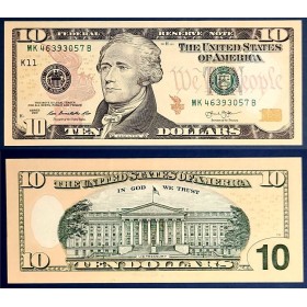 Etats Unis P.540 Sup Dallas Billet de 10 Dollars 2013 série K