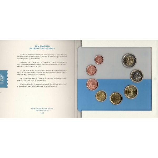 Coffret BU FDC Saint-Marin 2026 Série divisionnaire complète