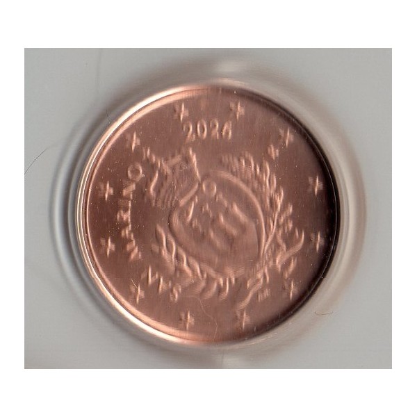 Pièce 1 centime BU Fleur de coin Saint-Marin 2026