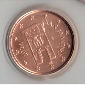Pièce 2 centimes BU Fleur de coin Saint-Marin 2026
