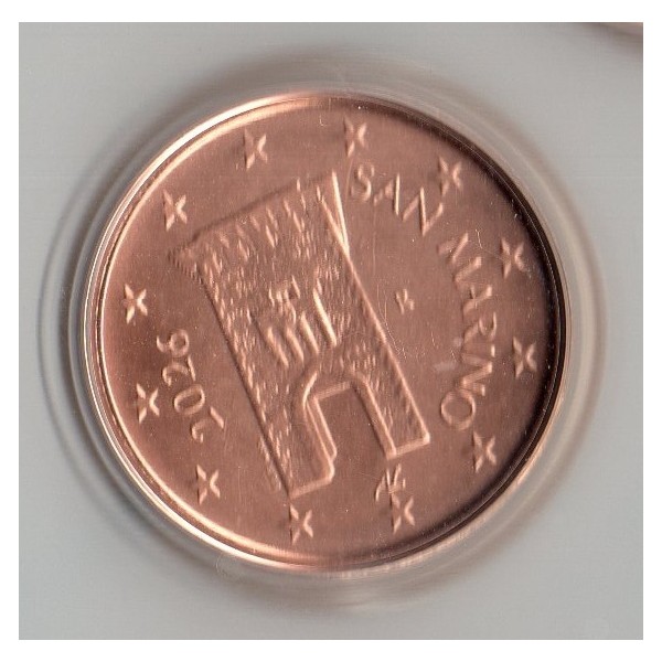 Pièce 2 centimes BU Fleur de coin Saint-Marin 2026