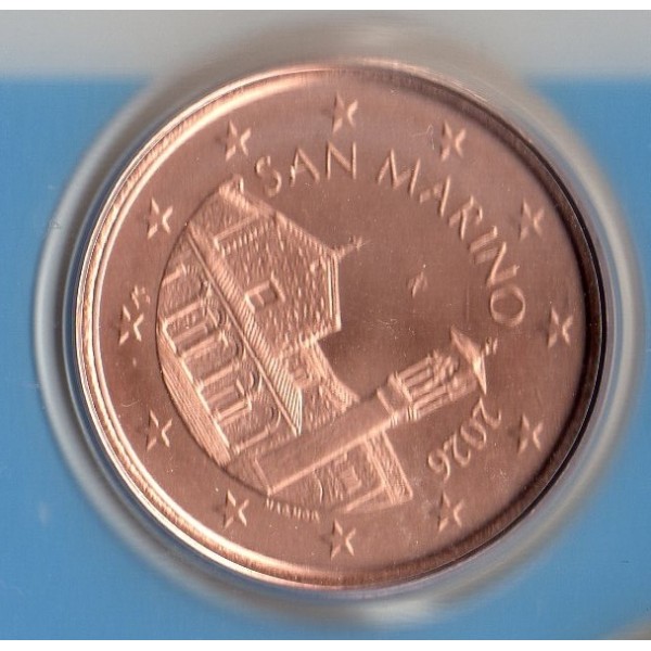 Pièce 5 centimes BU Fleur de coin Saint-Marin 2026