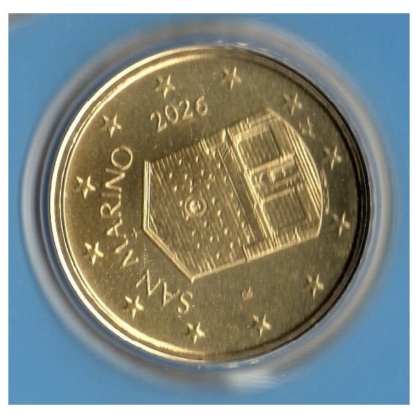 Pièce 10 centimes BU Fleur de coin Saint-Marin 2026