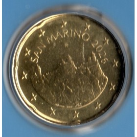 Pièce 20 centimes BU Fleur de coin Saint-Marin 2026