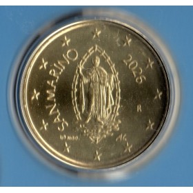 Pièce 50 centimes BU Fleur de coin Saint-Marin 2026