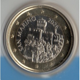 Pièce 1 euro BU Fleur de coin Saint-Marin 2026
