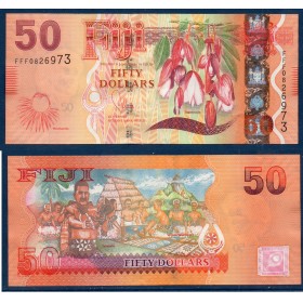 Fidji P.118a, TTB Billet de 50 Dollars 2012 Tagimoucia