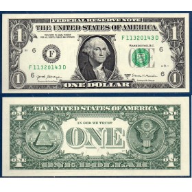 Etats Unis P.544b Atlanta, Neuf Billet de 1 Dollar 2017A série F