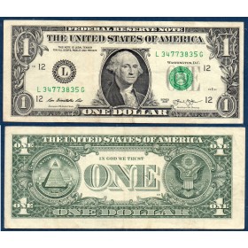 Etats Unis P.537 San Francisco, TB Billet de 1 Dollar 2013 série L