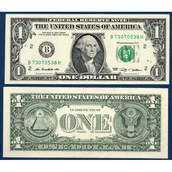 Etats Unis P.523a New York, TTB Billet de 1 Dollar 2006 série B