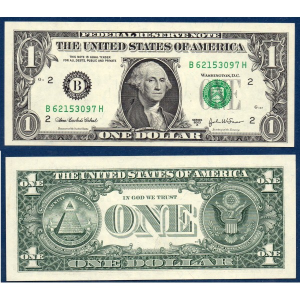 Etats Unis P.515b New York, neuf Billet de 1 Dollar 2003A série B