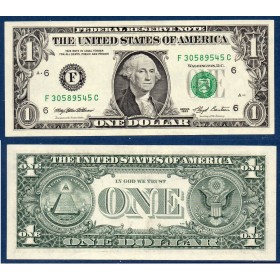 Etats Unis P.490a Atlanta, TTB Billet de 1 Dollar 1993 série F