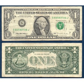Etats Unis P.496a Chicago, TB Billet de 1 Dollar 1995 série G