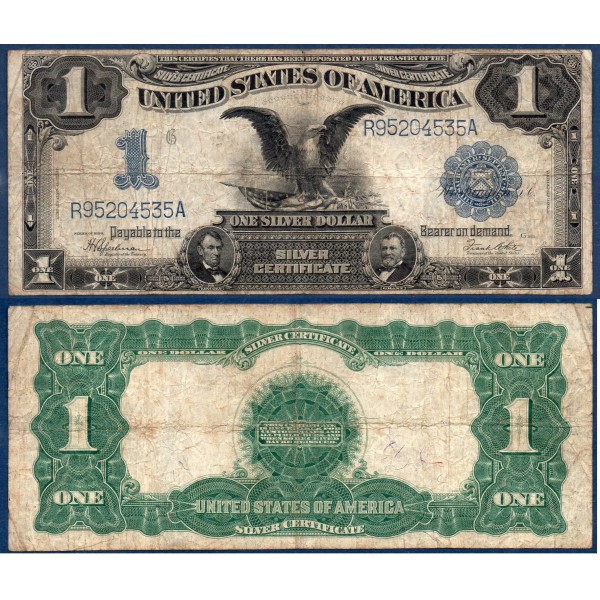 Etats Unis P.338c, B Billet de 1 Dollar 1899 silver certificate