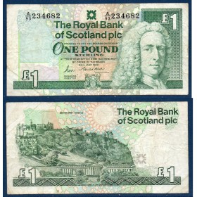 Ecosse Pick N°351a, TB Billet de 1 pound 1989-1990 Lord Ilay