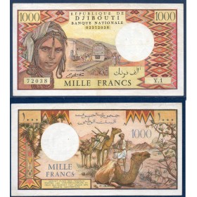 Djibouti P.37b, TTB Billet de 1000 Francs 1979 Femme