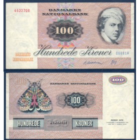 Danemark P.51r, TTB Billet de 100 Kroner 1986 Jens Juel