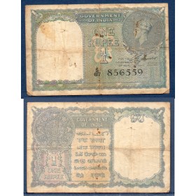 Inde P.25a, B Billet de 1 Ruppe 1940 Georges VI