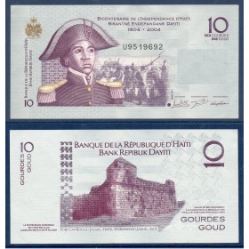 Haïti P.272h, TTB Billet de 10 Gourdes 2016 Sanite Belair