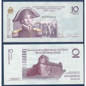 Haïti P.272 non listé, TTB Billet de 10 Gourdes 2018 Sanite Belair
