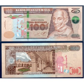 Guatemala P.126o, TTB Billet de 100 Quetzales 2023 Francisco Marroquín