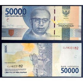 Indonésie P.159d, TTB Billet de 50000 Rupiah 2019