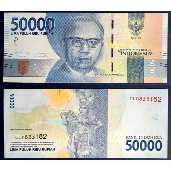 Indonésie P.159d, TTB Billet de 50000 Rupiah 2019