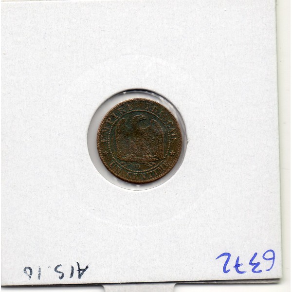 1 centime Napoléon III tête nue 1853 D Lyon TB-
