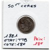 50 centimes Cérès 1881 A Paris TTB