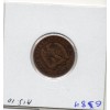2 centimes Napoléon III tête nue 1857 grand D petit lion TTB