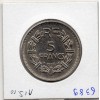 5 francs Lavrillier 1938 Sup