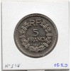 5 francs Lavrillier 1937 Sup