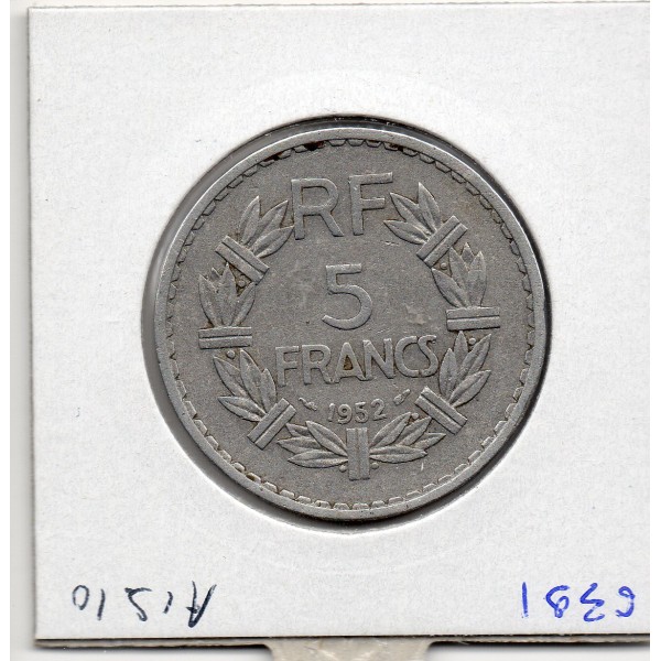 5 francs Lavrillier 1952 TTB, France pièce de monnaie