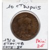 10 centimes Dupuis 1920 TB