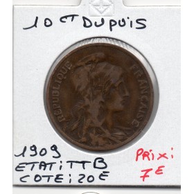 10 centimes Dupuis 1909 TTB