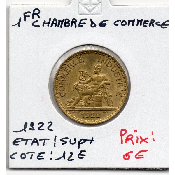 Bon pour 1 franc Commerce Industrie 1922 Sup+