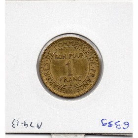 Bon pour 1 franc Commerce Industrie 1922 Sup+