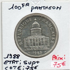 100 francs Panthéon 1988 Sup+