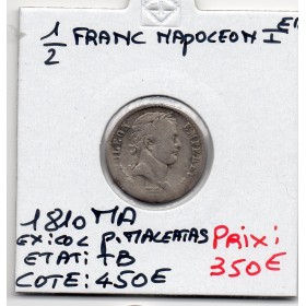 1/2 Franc Napoléon 1er 1810 MA Marseille TB