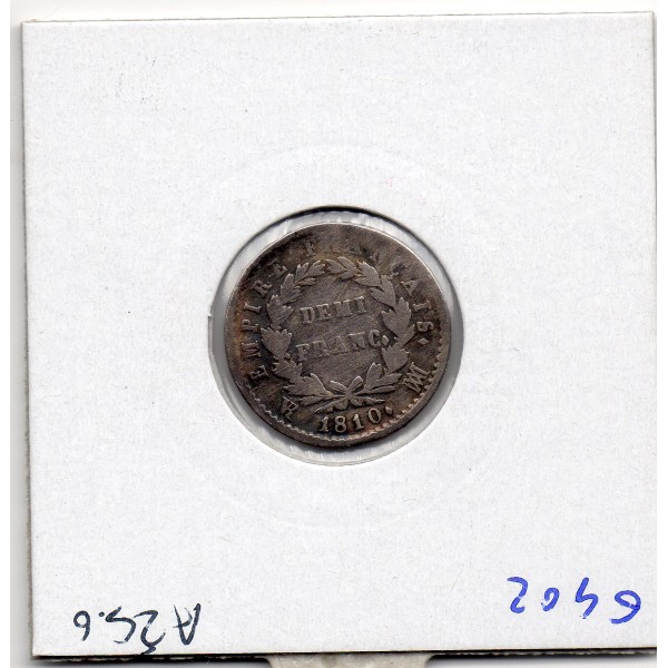 1/2 Franc Napoléon 1er 1810 MA Marseille TB