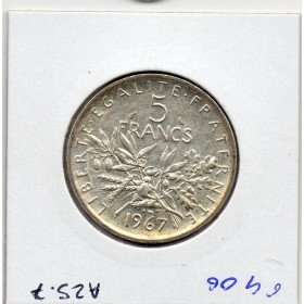 5 francs Semeuse Argent 1967 Sup