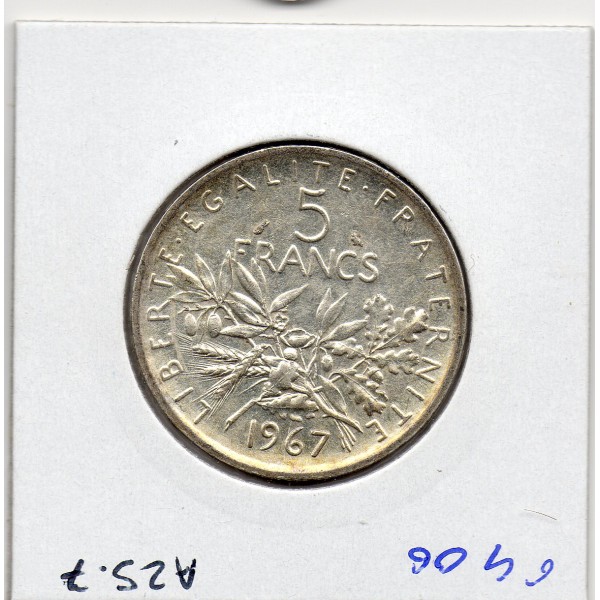 5 francs Semeuse Argent 1967 Sup